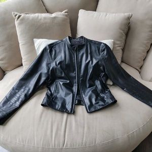 Real Leather Motorcycle Style Jacket